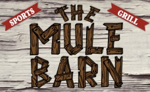 The Mule Barn_stacked logo on wood